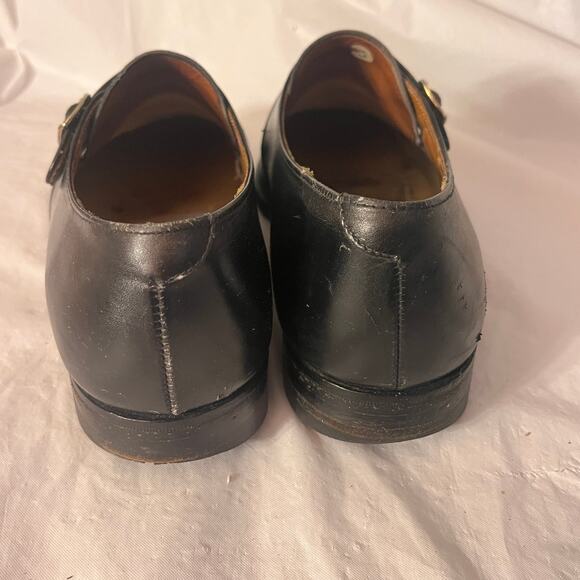 Lloyd & Haig Custom Built Black Leather Monk Strap Shoes Size: 8/9 US - Picture 5 of 13
